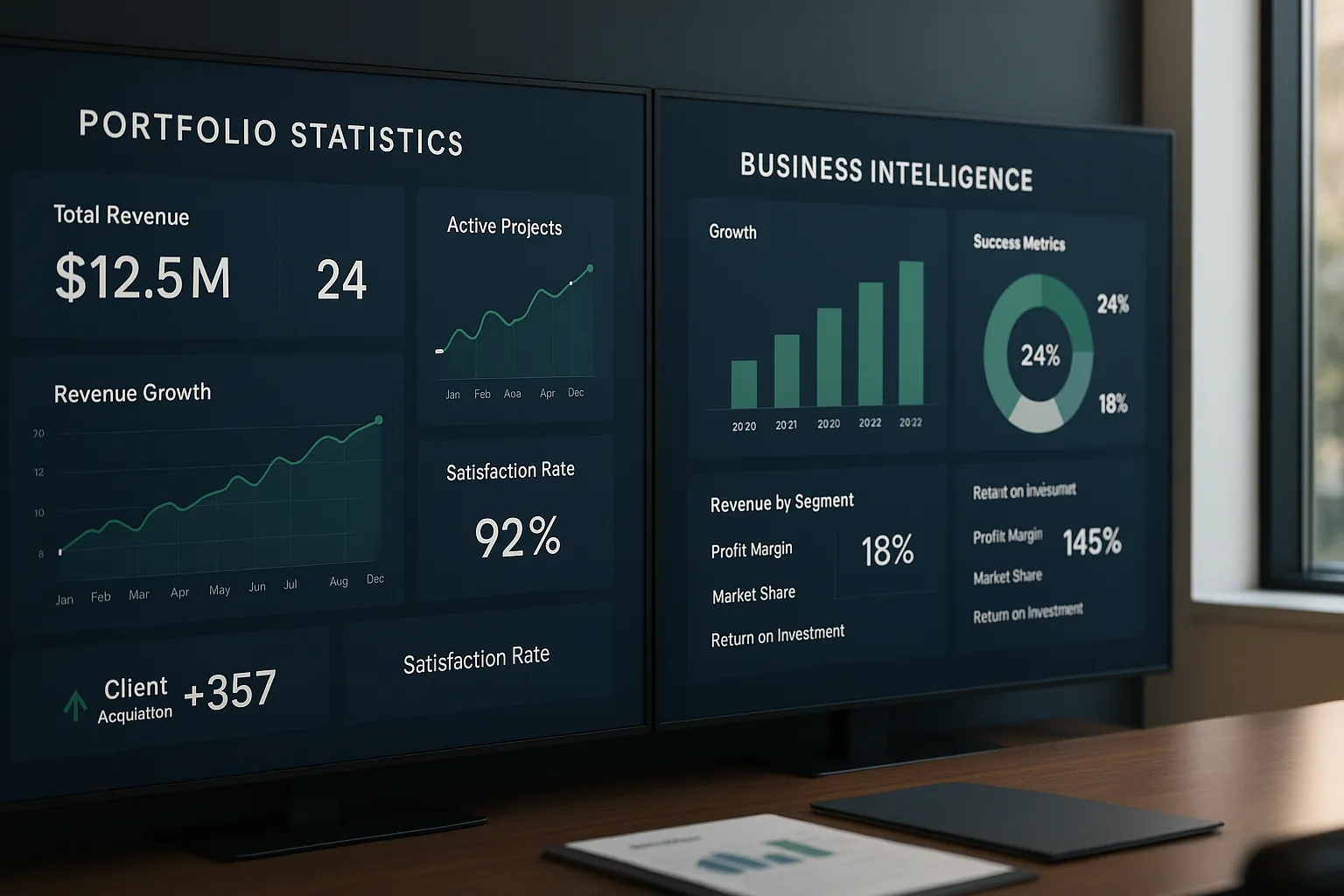 Corporate portfolio statistics